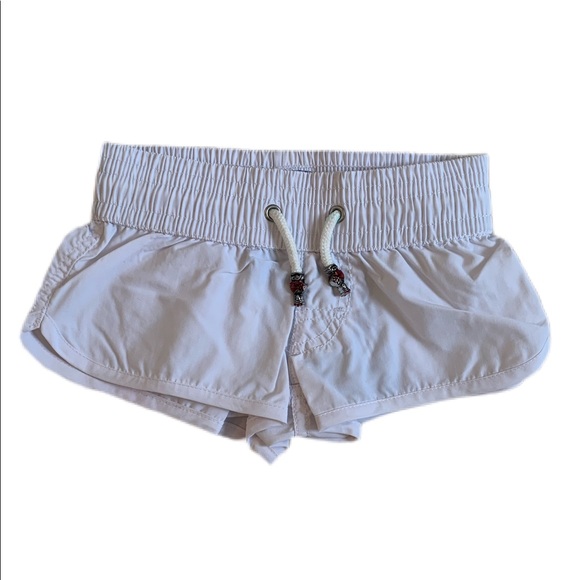 NWT🌴Les Canebiers Girls Byblos Mex Swim Shorts-White - Picture 2 of 5
